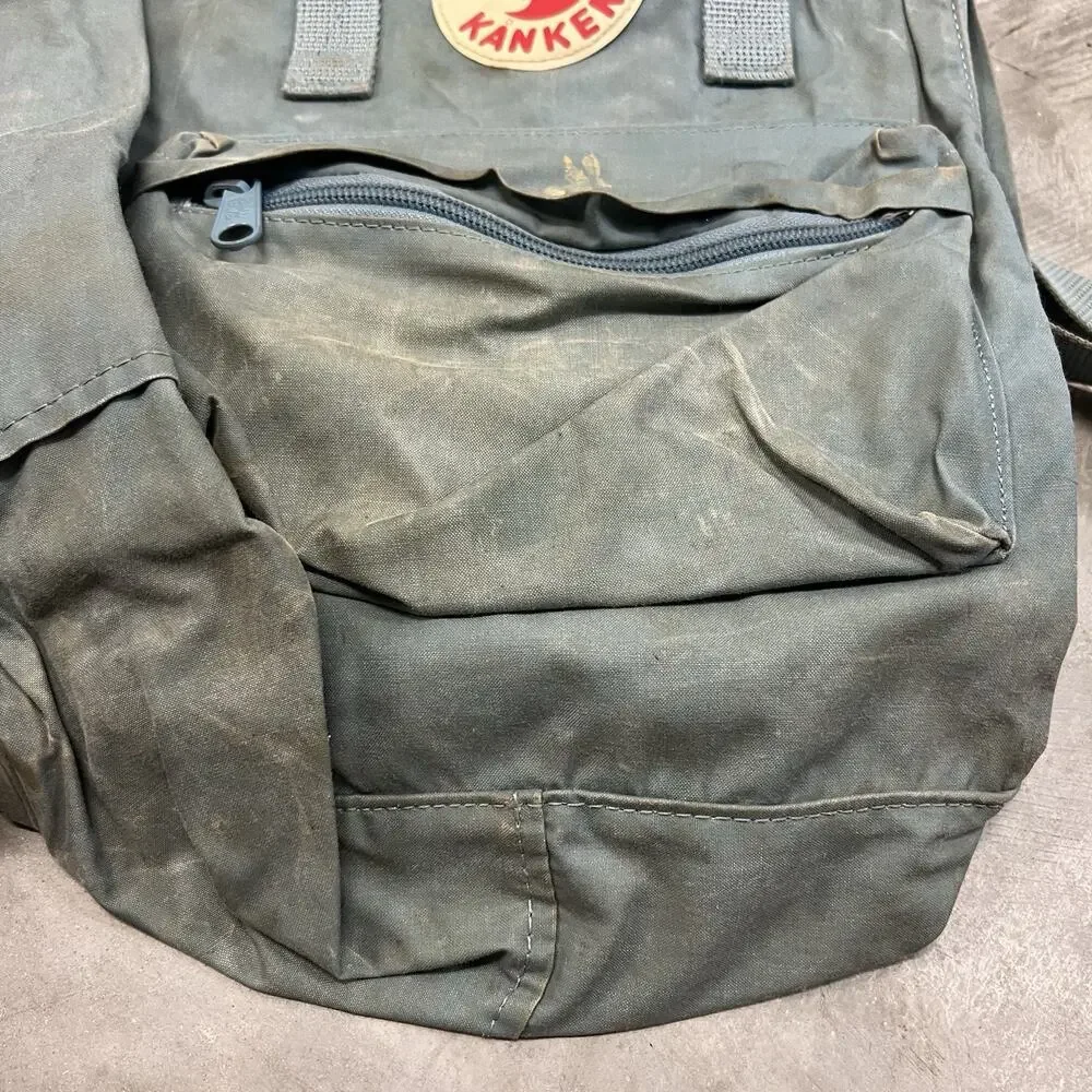 Fjallraven Kanken Classic Backpack Blue23510 Travel Lightweight NEEDS CLEAN